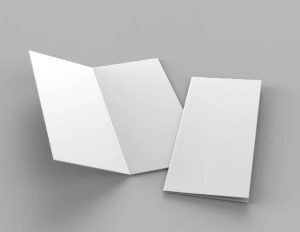 Single fold brochure