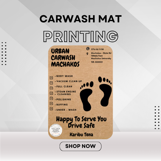 Benefits of printed carwash mats in Kenya